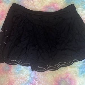 Torrid black lace shorts